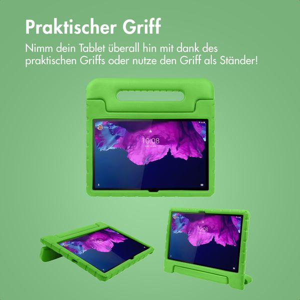 imoshion Schutzhülle mit Handgriff kindersicher Lenovo Tab P11 / P11 Plus - Grün