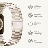 imoshion Edelstahlarmband für Apple Watch | 44/45/46/49 mm - Starlight
