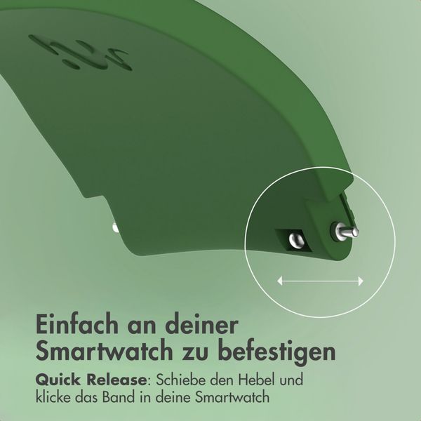 imoshion Flexibles Silikonarmband - Universeller 20-mm-Anschluss - Dunkelgrün