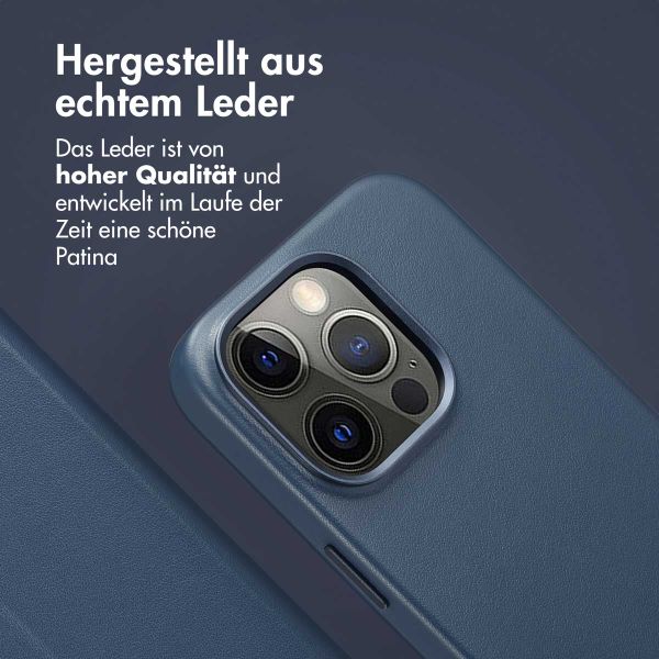 Accezz 2-in-1 Klapphülle aus Leder mit MagSafe Apple iPhone 14 Pro - Nightfall Blue