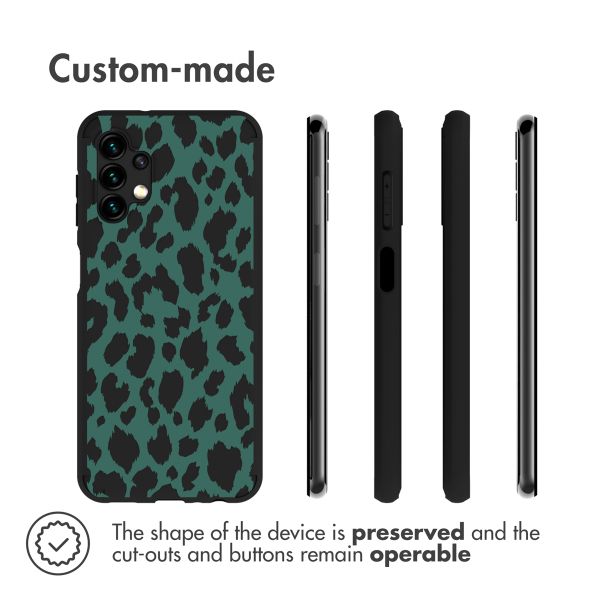 imoshion Design Hülle für das Samsung Galaxy A13 (5G) / A04s - Green Leopard