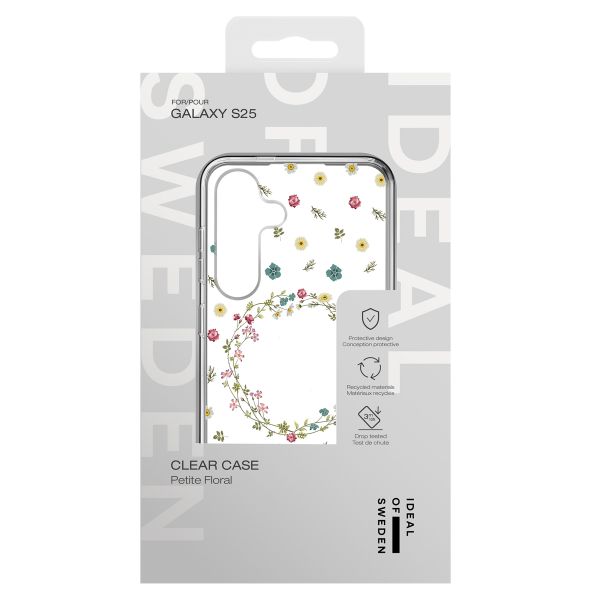 iDeal of Sweden Clear Case für das Samsung Galaxy S25 - Petit Floral