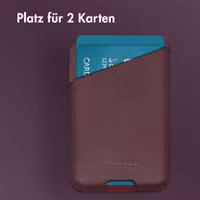Accezz Leather Cardholder MagSafe - Kartenhalter mit MagSafe - Heath Purple