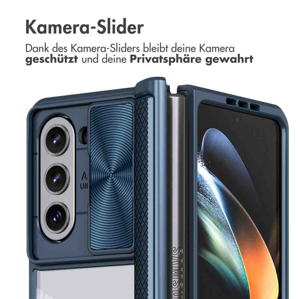 imoshion Back Cover mit Kameraschieber für das Samsung Galaxy Z Fold 5 - Dunkelblau