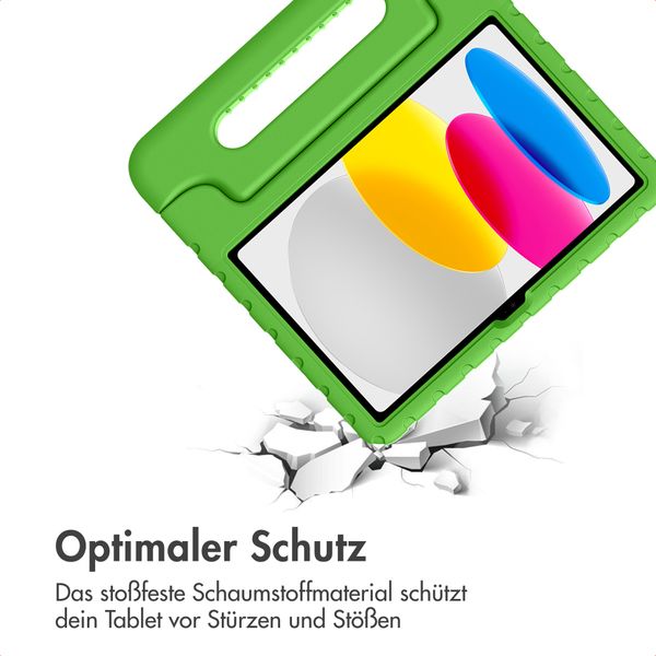 imoshion Schutzhülle mit Handgriff kindersicher Apple iPad 11 (2025) 11 Zoll A16 / iPad 10 (2022) 10.9 Zoll - Grün