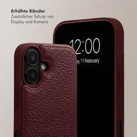 Selencia Nova HandyHülle mit Kordel und Kartenhalter Apple iPhone 16 - Bold Burgundy