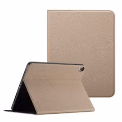 Selencia Riva Klapphülle Apple iPad Air 11 Zoll (2025) M3 / (2024) M2 / Air 5 (2022) / Air 4 (2020) - Beige