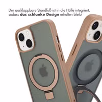 Accezz Ring Stand Backcover mit MagSafe Apple iPhone 13 - Braun