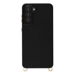 Selencia Rivièra Backcover mit MagSafe mit abnehmbaren Haken Samsung Galaxy S21 - Velvet Black