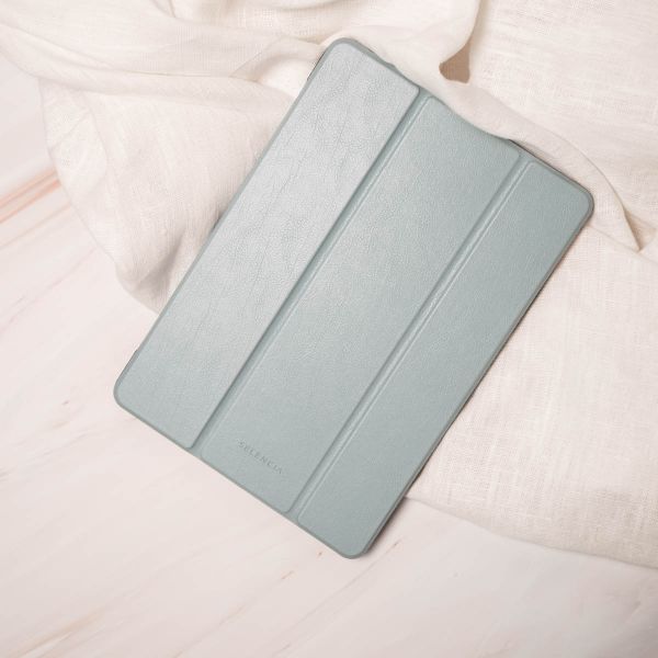 Selencia Trifold Klapphülle aus veganem Leder Galaxy Tab A 10.1 2019