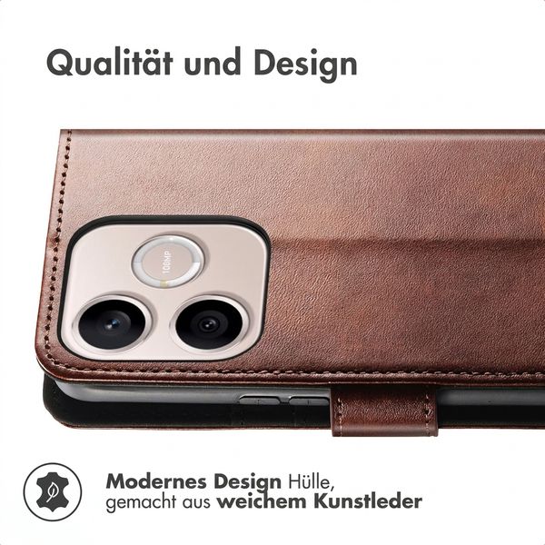 imoshion Luxuriöse Klapphülle Honor 600 Lite - Dunkelbraun