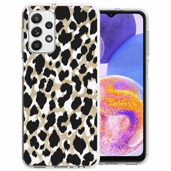 imoshion Design Hülle für das Galaxy A23 (5G) - Leopard - Schwarz / Grün