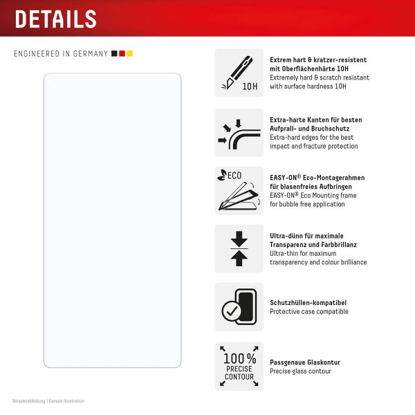 Displex Bildschirmschutzfolie Real Glass für das Samsung Galaxy S25 Ultra