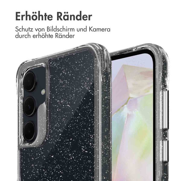 imoshion Klare Glitter Backcover Samsung Galaxy A35 - Silber