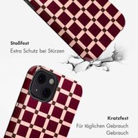 Selencia Vivid Rückabdeckung mit MagSafe Apple iPhone 13 - Check This Burgundy
