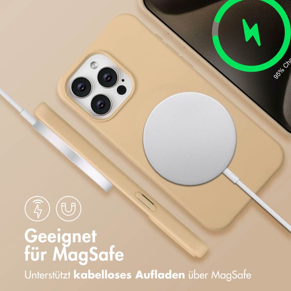 imoshion Color Backcover mit abnehmbarem Handykette und MagSafe Apple iPhone 15 Pro Max - Nude