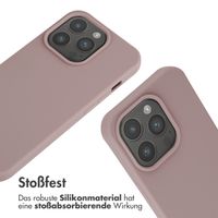 imoshion Silikonhülle mit Band für das iPhone 15 Pro - Sand Pink