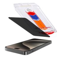 Accezz Sichtschutz-Schutzglas mit Applikator Apple iPhone 15 Pro