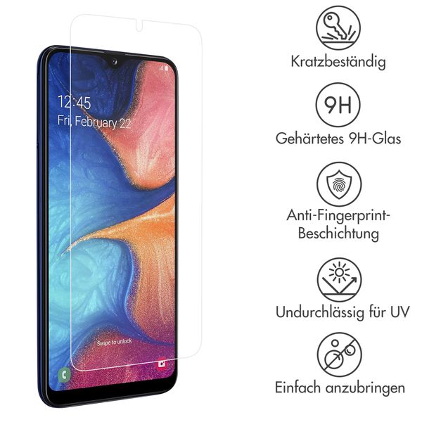 Accezz Screen Protector aus gehärtetem Glas Samsung Galaxy A20e