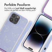 imoshion Silikonhülle design mit Band für das iPhone 14 Pro Max - Butterfly