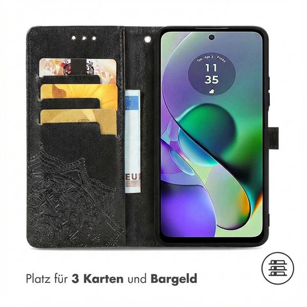 imoshion Mandala Klapphülle Motorola Moto G54 - Schwarz