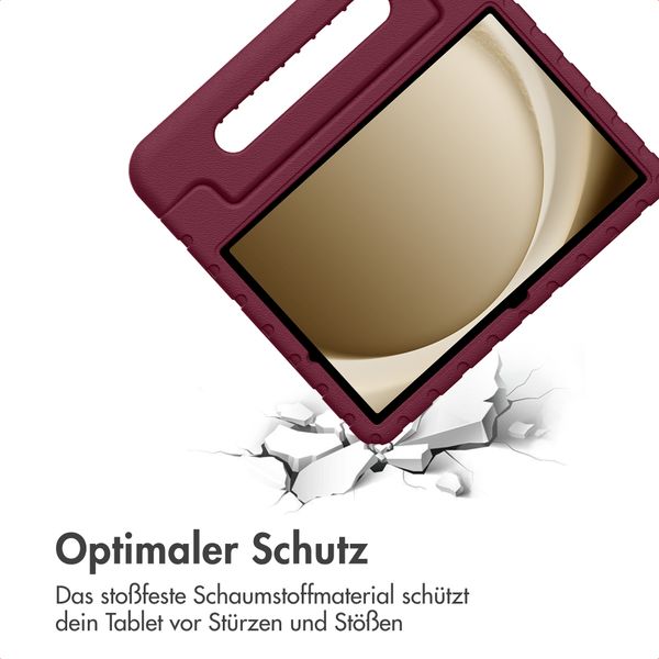 imoshion Schutzhülle mit Handgriff kindersicher Samsung Galaxy Tab A11 Plus / A9 Plus - Velvet Plum