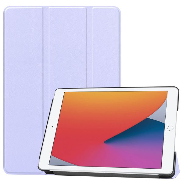 imoshion Trifold Klapphülle Apple iPad 9 (2021) 10.2 Zoll / iPad 8 (2020) 10.2 Zoll / iPad 7 (2019) 10.2 Zoll - Lila