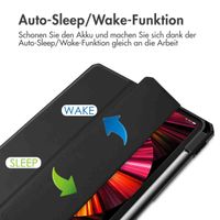 imoshion Trifold Hardcase Klapphülle Apple iPad Pro 11 (2022 / 2021 / 2020 / 2018) - Schwarz