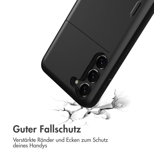 imoshion Backcover mit Kartenfach für das Samsung Galaxy S23 - Schwarz