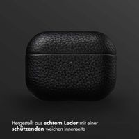 Accezz Echtes Leder Case Apple AirPods Pro 3 - Schwartz