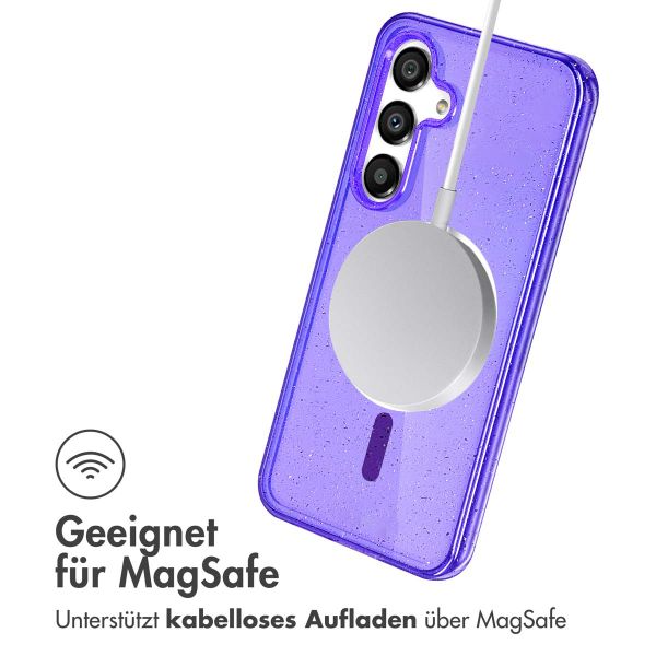 imoshion Sparkle Back Cover mit MagSafe Samsung Galaxy S25 Plus - Violett