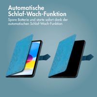imoshion Mandala Klapphülle Apple iPad 11 (2025) 11 Zoll A16 / iPad 10 (2022) 10.9 Zoll - Türkis