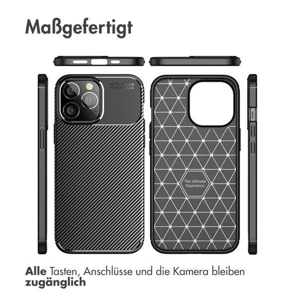 imoshion Carbon-Hülle für das Apple iPhone 14 Pro - Schwarz