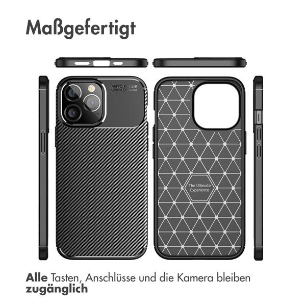 imoshion Carbon-Hülle für das iPhone 14 Pro - Schwarz