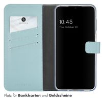 Selencia Echtleder Klapphülle Samsung Galaxy A16 - Air Blue
