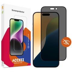 Accezz Privacy Displayschutz aus gehärtetem Glas für das iPhone 16 Pro