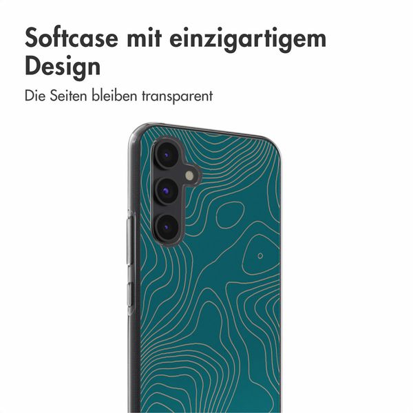 imoshion Design Hülle Samsung Galaxy A54 (5G) - Topo Turquoise