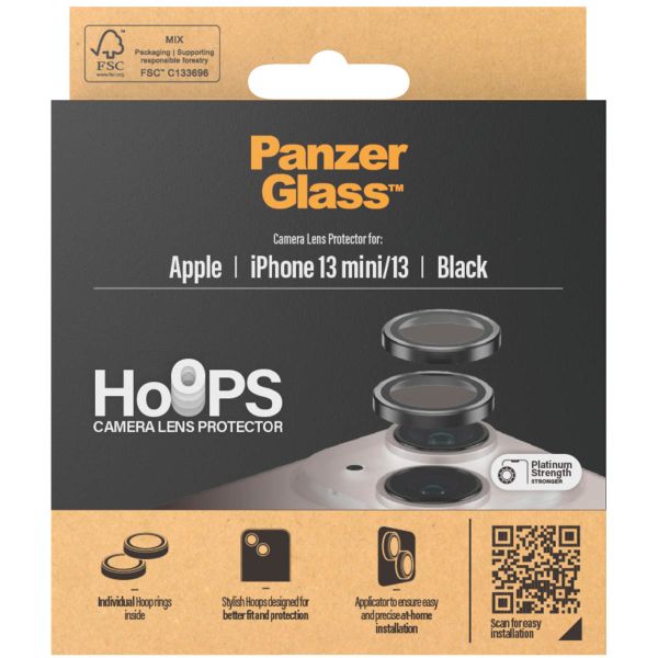 PanzerGlass Kameraprotektor Hoops Optic Rings für das Apple iPhone 13 / 13 Mini