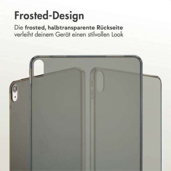 Accezz Frosted Backcover Apple iPad Air 11 Zoll (2025) M3 / (2024) M2 / Air 5 (2022) / Air 4 (2020) - Schwarz