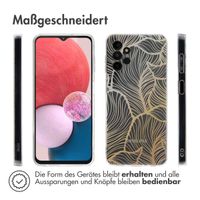 imoshion Design Hülle für das Samsung Galaxy A13 (4G) - Golden Leaves