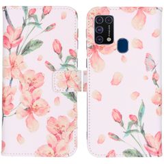 imoshion Design TPU Klapphülle für das Samsung Galaxy M31 - Blossom Watercolor