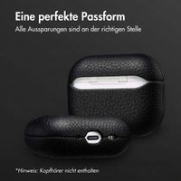 Accezz Echtleder Case  Apple Airpods Pro 3 - Schwarz
