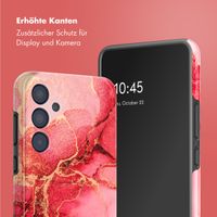 Selencia Vivid Tough Back Cover für das Samsung Galaxy A35 - Rosy Marble