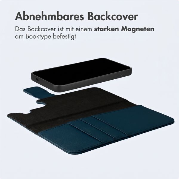 imoshion Herausnehmbare 2-in-1 Luxus-Bookcase Samsung Galaxy S26 - Blau