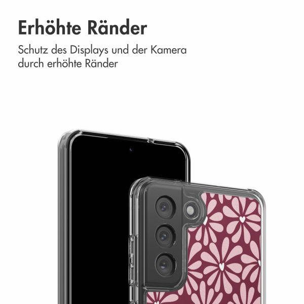 imoshion Design Hülle Samsung Galaxy S21 FE - Bloom Love Blush