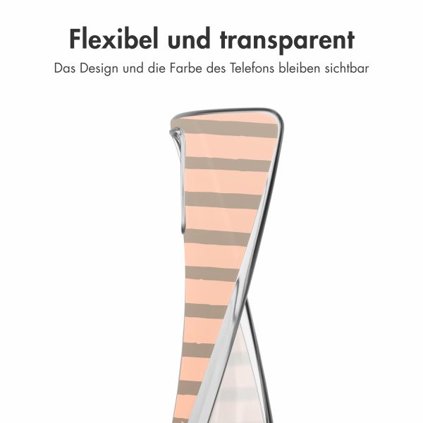 imoshion Design Hülle Samsung Galaxy A52(s) (5G/4G) - Striped peach reverse