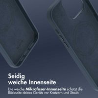 Accezz MagSafe Leather Backcover iPhone 14 Pro Max - Nightfall Blue