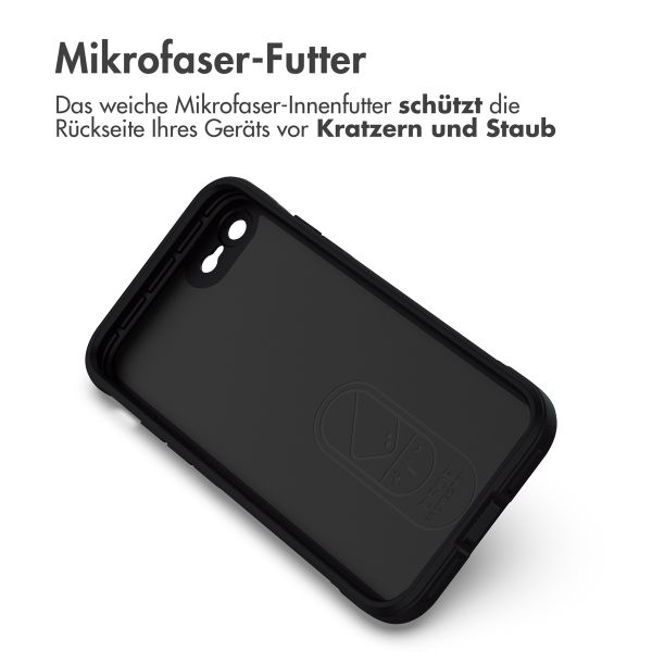 imoshion EasyGrip Back Cover für das iPhone SE (2022 / 2020) / 8 / 7 - Schwarz