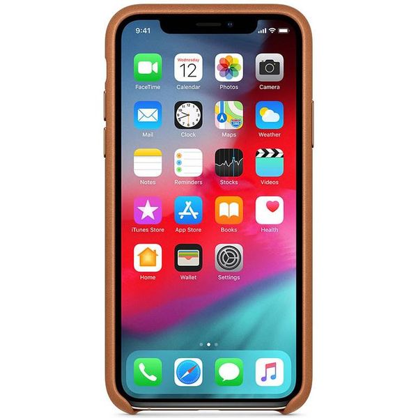 Apple Leder-Case Braun für das Apple iPhone Xs