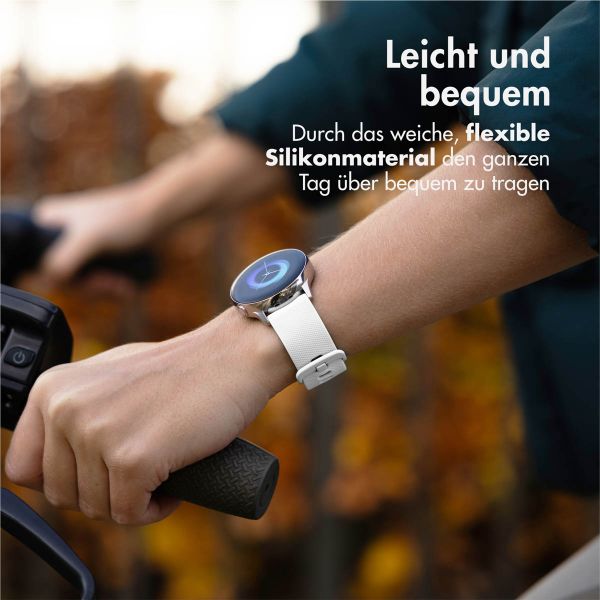 imoshion Sport-Silikonarmband mit Schnalle - Universelle 22 mm Anschluss - Weiß